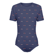 Adult Baby Boy Vintage Race Cars Snap in the Crotch Onesie