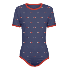 Adult Baby Boy Vintage Race Cars Snap in the Crotch Onesie