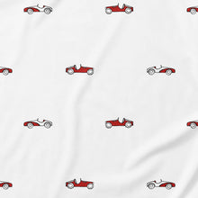 Adult Baby Boy Vintage Race Cars Snap in the Crotch Onesie