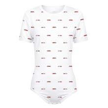 Adult Baby Boy Vintage Race Cars Snap in the Crotch Onesie