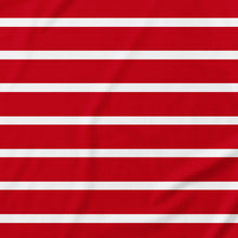 Adult Baby Horizontal White Stripes Snap in the Crotch Onesie
