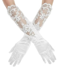 Leanne's Sissy Lolita Opera Gloves | Satin & Lace
