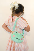 Matcha Green Frog Plush Crossbody Bag