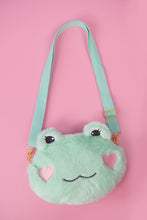 Matcha Green Frog Plush Crossbody Bag