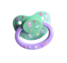 Glow In The Dark Adult Pacifier - Fruits & Kittens