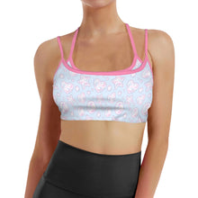 Kawaii Bubbles Double Strap Sports Sissy Bra