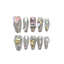 Handmade Gems & Jewels Sissy Princess Press on Nails