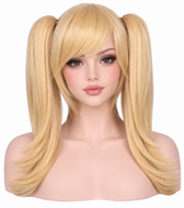 Blonde Ponytails Hair Wig for Sissy Lolita Cosplay Dress up