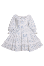 Sissy Blue Rose Carriage Cotton Dress