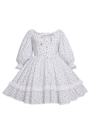Sissy Blue Rose Carriage Cotton Dress
