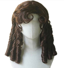 Blonde Black Pink Brown Golden Ponytails Roman Curls Hair Wig for Sissy Lolita Cosplay Dress up
