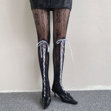 Sweet Lolita Ribbon Lace up Bows Lacy Pantyhose - 13 Colors