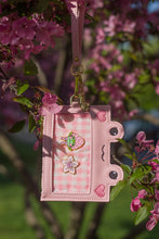 Pink Gingham Sissy Sakura Frog Cardholder