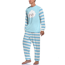 Kawaii Cloud Stripe 2pc ABDL Sissy Pajamas Set
