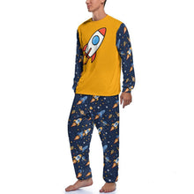 Cosmic Rocket Adult Little Boy Soft Jammies 2pc Play Set Pajamas
