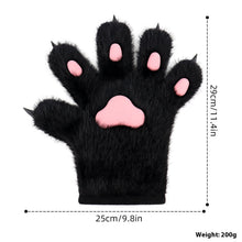 Handmade Plush Cat's Paw Gloves