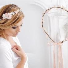Sissy Wedding Bride Hair Flower Wreath Headband - 3 Styles