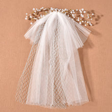 Big White Beaded Lolita Wedding Hair Bow