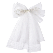 Big White Beaded Lolita Wedding Hair Bow