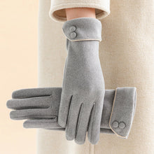 Women's Fleece-lined Warm Graceful Button Gloves - 5 Colors