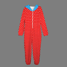 Candy Pop Polka Dots Unisex Plush Hooded Pajamas
