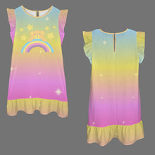 Adult Rainbow Snuggle Sissy Ruffle Play Dress