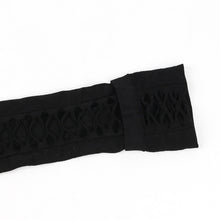 Black Gothic Fingerless Lace up Gloves