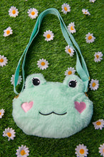 Matcha Green Frog Plush Crossbody Bag