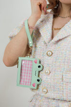 Pink Gingham Matcha Frog Cardholder