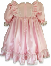 Elizabeth Custom Fit Pink Satin Empire Waist Adult Baby Little Girl Sissy Dress by Leanne's