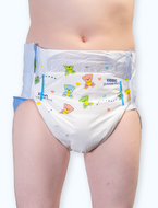 Kiddo Junior Plus Adult Diapers – Retro Teddy Bear Print