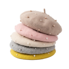 Pearl Beaded Princess Berets - 13 Colors