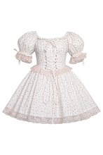Pink Rose Sissy Fairy Corset Dress