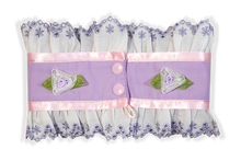 Lavender Broadcloth Sissy Embroidered Adult Baby Girl Sissy Collar by Leanne's