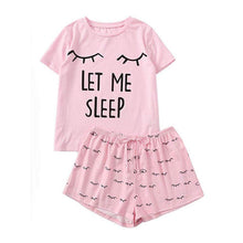 Kawaii "Let Me Sleep" Pajama Set - 3 Colors