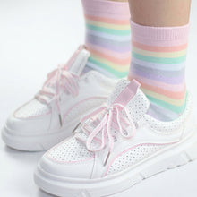 Pastel Rainbow Adult Sissy Lolita Socks