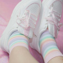 Pastel Rainbow Adult Sissy Lolita Socks