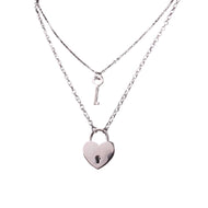 Heart Lock and Key Necklace