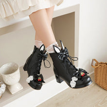 Strawberry Bunny Lolita Shoes - 3 Colors