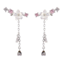Cherry Blossom Drop Charm Earrings