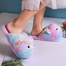 Fuzzy Kawaii Alpaca Plush Slippers
