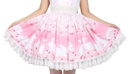 Pink Bunny & Cherry Blossom Lolita Skirt