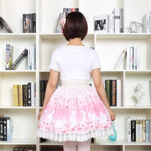 Pink Bunny & Cherry Blossom Lolita Skirt