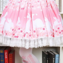 Pink Bunny & Cherry Blossom Lolita Skirt