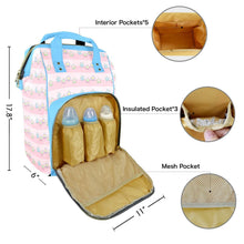 Pink & Blue Cosmic Stripes Large ABDL Diaper Bag
