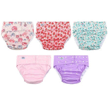 5Pcs Adorable Adult ABDL Cloth Diapers - 6 Color Sets