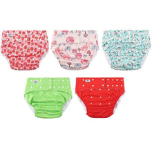 5Pcs Adorable Adult ABDL Cloth Diapers - 6 Color Sets