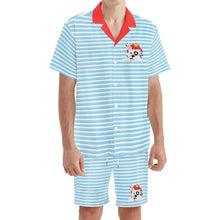 Borkin’ Blue Stripes Unisex 2pc Shirt & Shorts Set