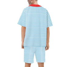 Borkin’ Blue Stripes Unisex 2pc Shirt & Shorts Set