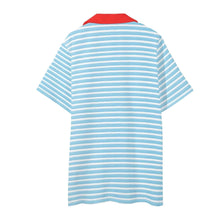 Borkin’ Blue Stripes Unisex 2pc Shirt & Shorts Set